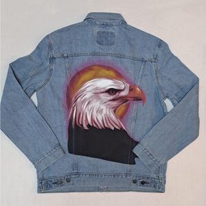 Travis Scott x Levi's "Hood Toyota" pop-up shop exclusive Levi's denim jacket